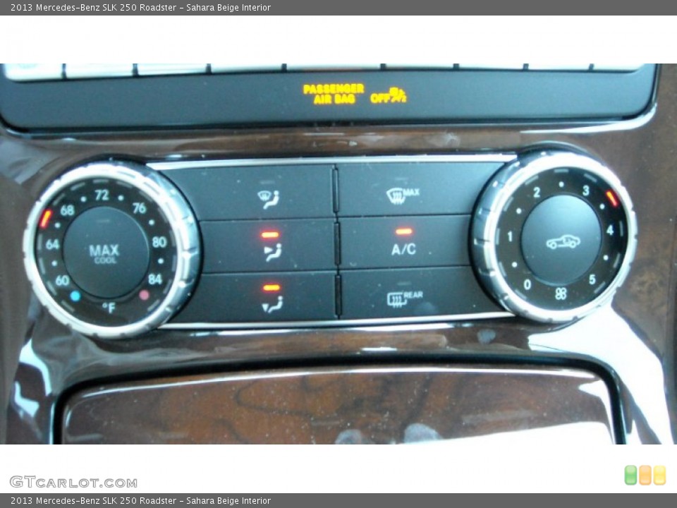 Sahara Beige Interior Controls for the 2013 Mercedes-Benz SLK 250 Roadster #71314395