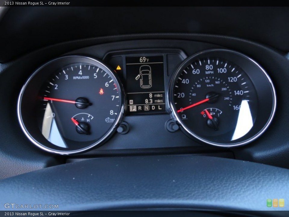 Gray Interior Gauges for the 2013 Nissan Rogue SL #71316436