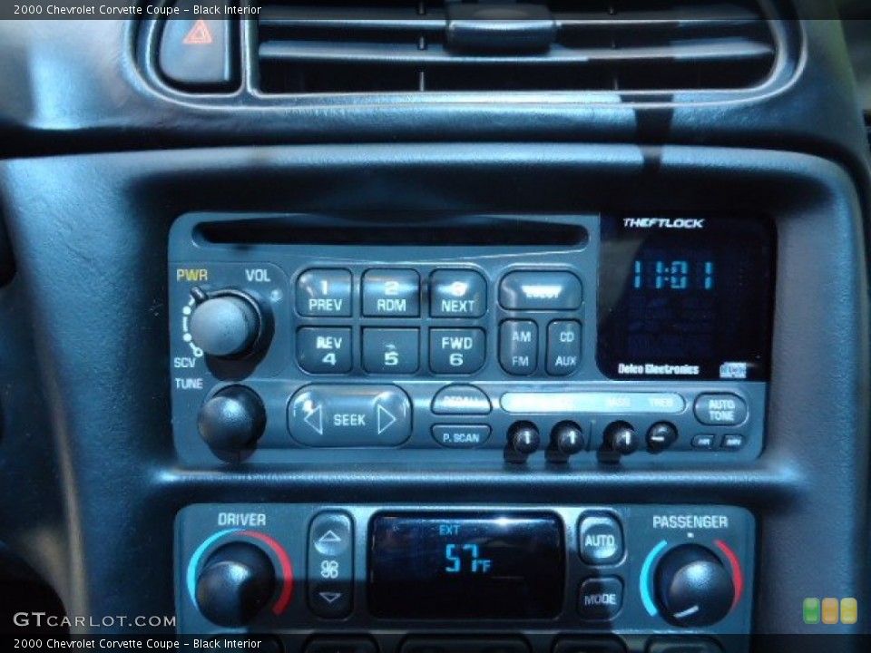 Black Interior Audio System for the 2000 Chevrolet Corvette Coupe #71316842