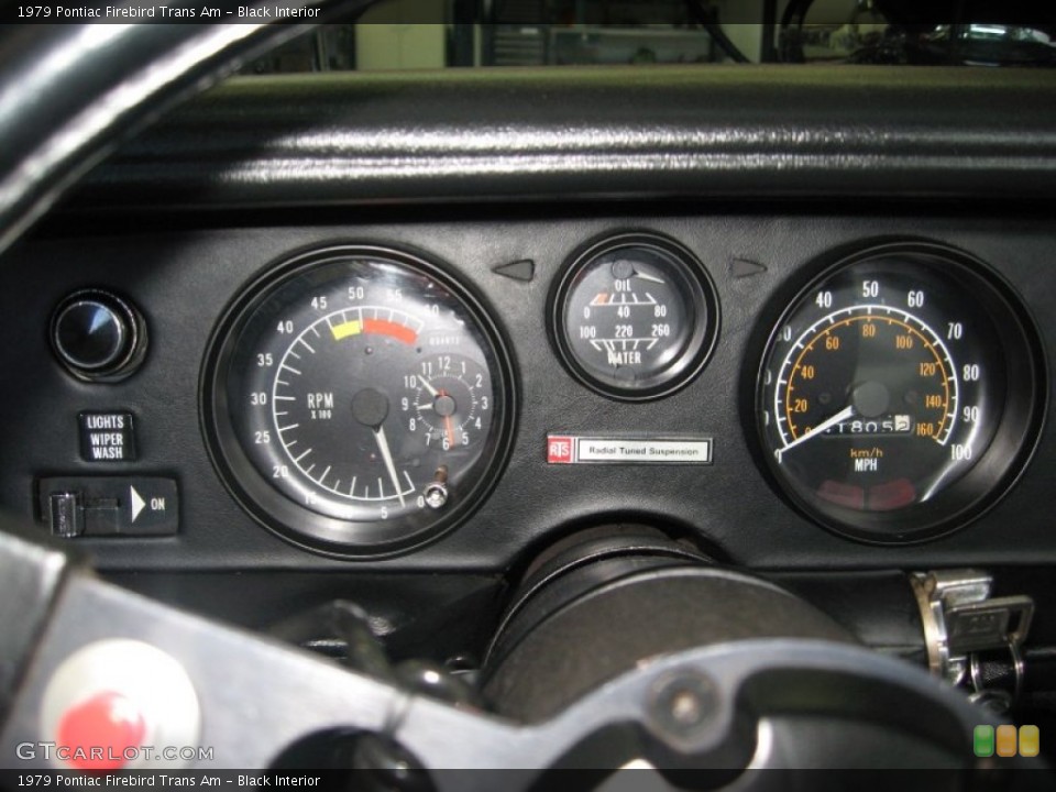Black Interior Gauges for the 1979 Pontiac Firebird Trans Am #71317244