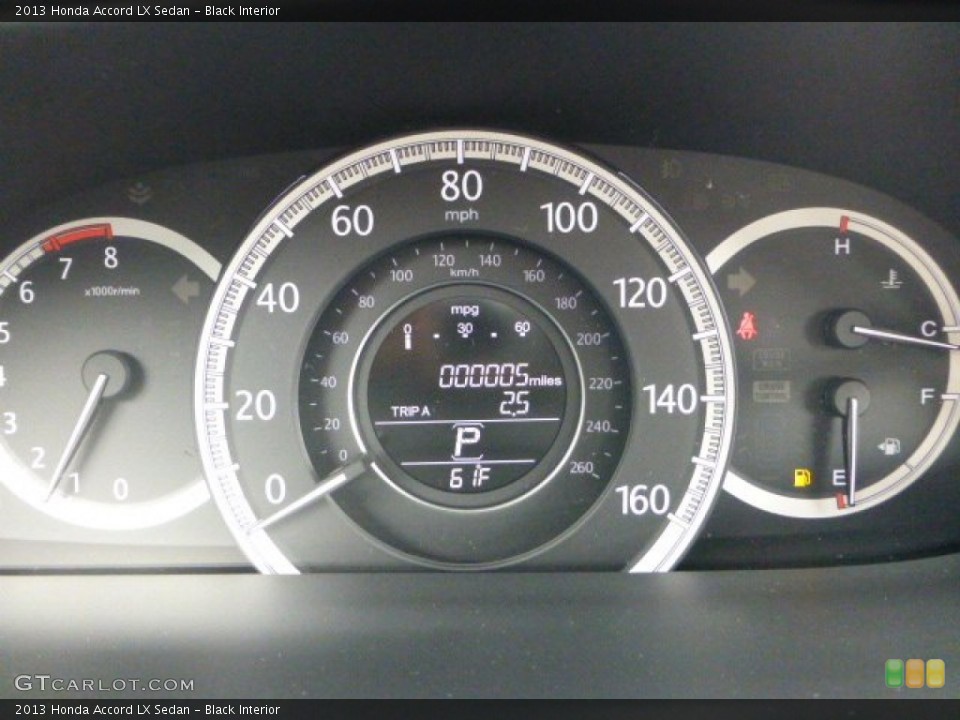 Black Interior Gauges for the 2013 Honda Accord LX Sedan #71318692