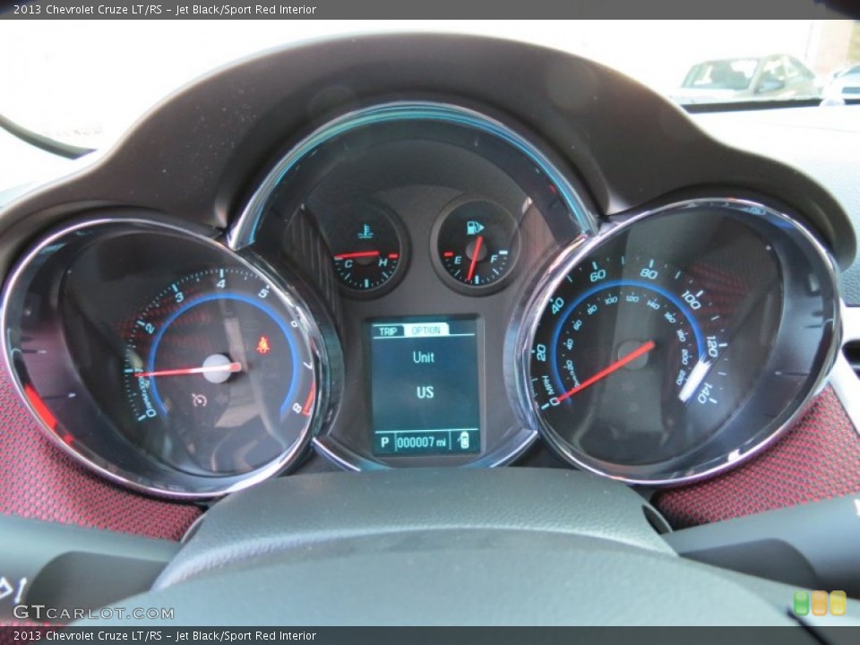 Jet Black/Sport Red Interior Gauges for the 2013 Chevrolet Cruze LT/RS #71318827