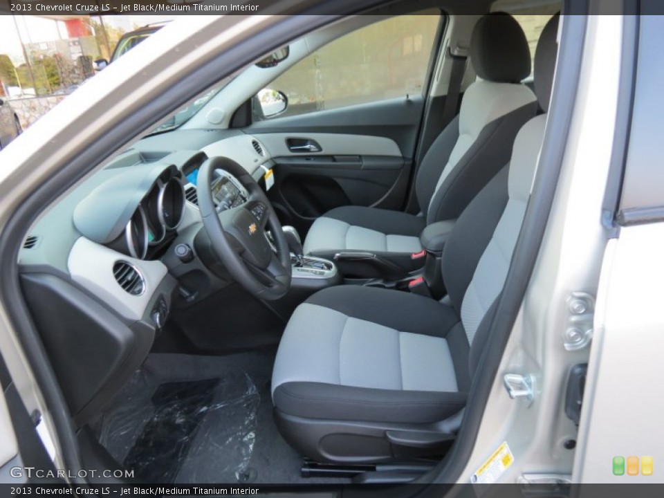 Jet Black/Medium Titanium Interior Front Seat for the 2013 Chevrolet Cruze LS #71318941