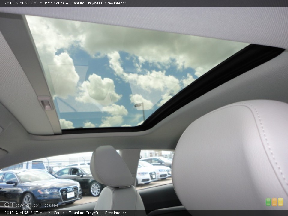 Titanium Grey/Steel Grey Interior Sunroof for the 2013 Audi A5 2.0T quattro Coupe #71321889