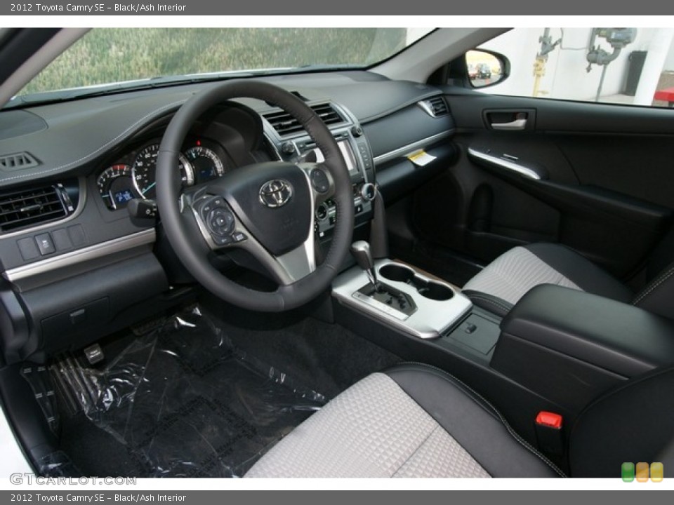 Black/Ash Interior Prime Interior for the 2012 Toyota Camry SE #71322028