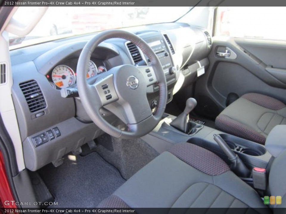 Pro 4X Graphite/Red Interior Prime Interior for the 2012 Nissan Frontier Pro-4X Crew Cab 4x4 #71324629