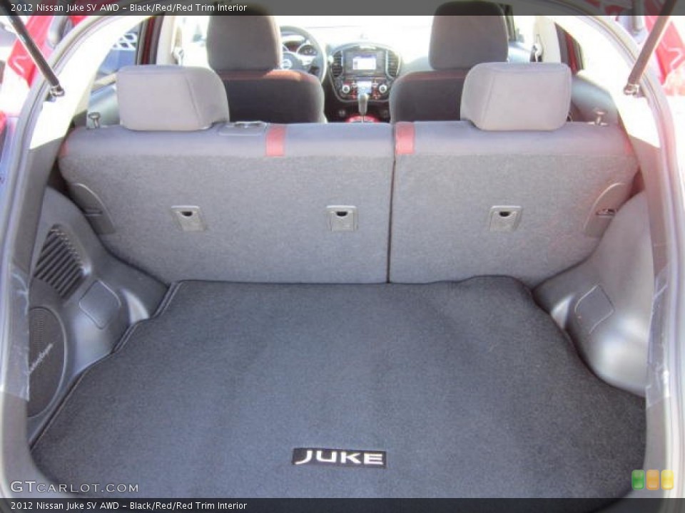 Black/Red/Red Trim Interior Trunk for the 2012 Nissan Juke SV AWD #71325559