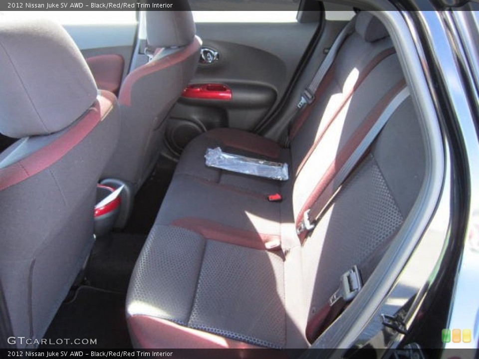 Black/Red/Red Trim Interior Photo for the 2012 Nissan Juke SV AWD #71325931