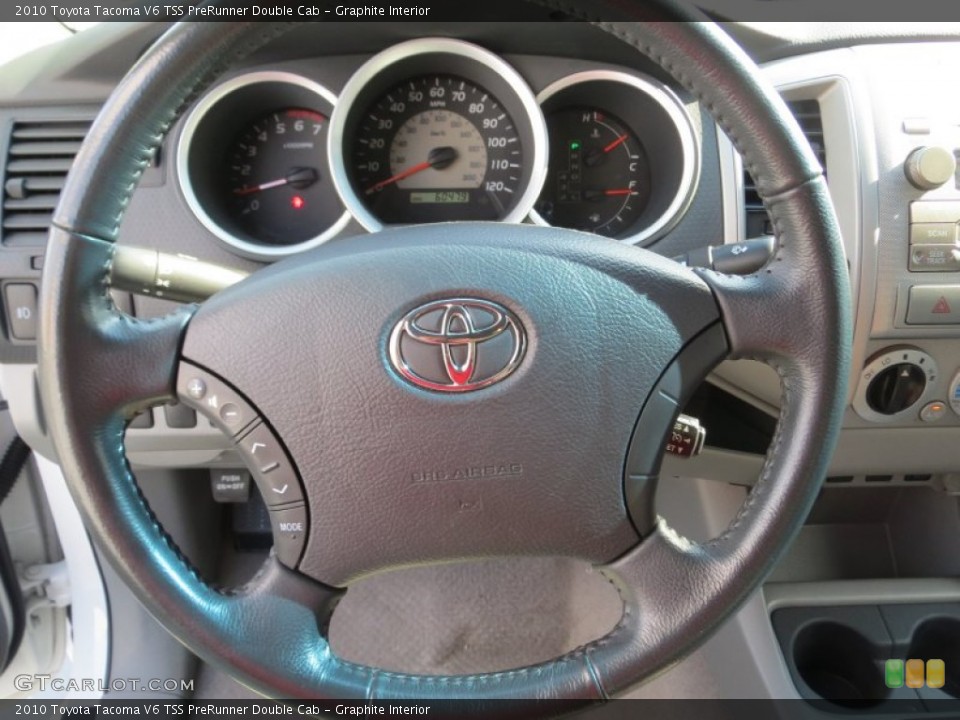 Graphite Interior Steering Wheel for the 2010 Toyota Tacoma V6 TSS PreRunner Double Cab #71327808