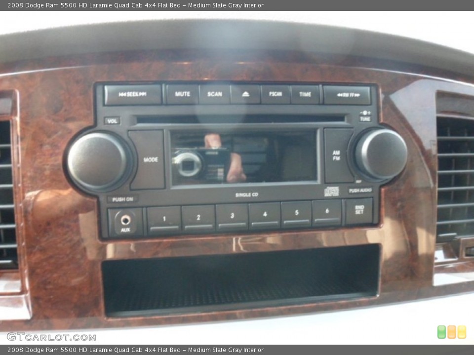Medium Slate Gray Interior Audio System for the 2008 Dodge Ram 5500 HD Laramie Quad Cab 4x4 Flat Bed #71329859