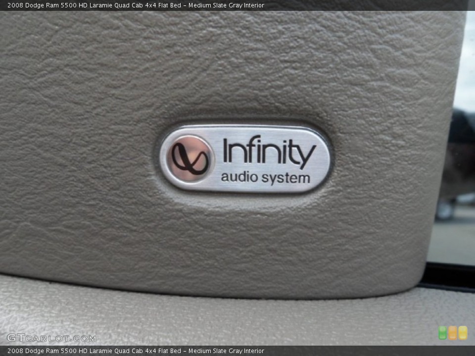Medium Slate Gray Interior Audio System for the 2008 Dodge Ram 5500 HD Laramie Quad Cab 4x4 Flat Bed #71329973