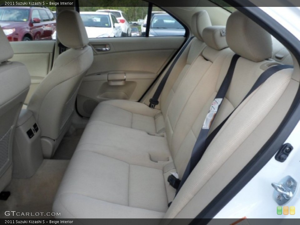 Beige Interior Rear Seat for the 2011 Suzuki Kizashi S #71330150
