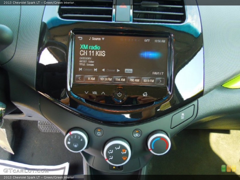 Green/Green Interior Controls for the 2013 Chevrolet Spark LT #71331600