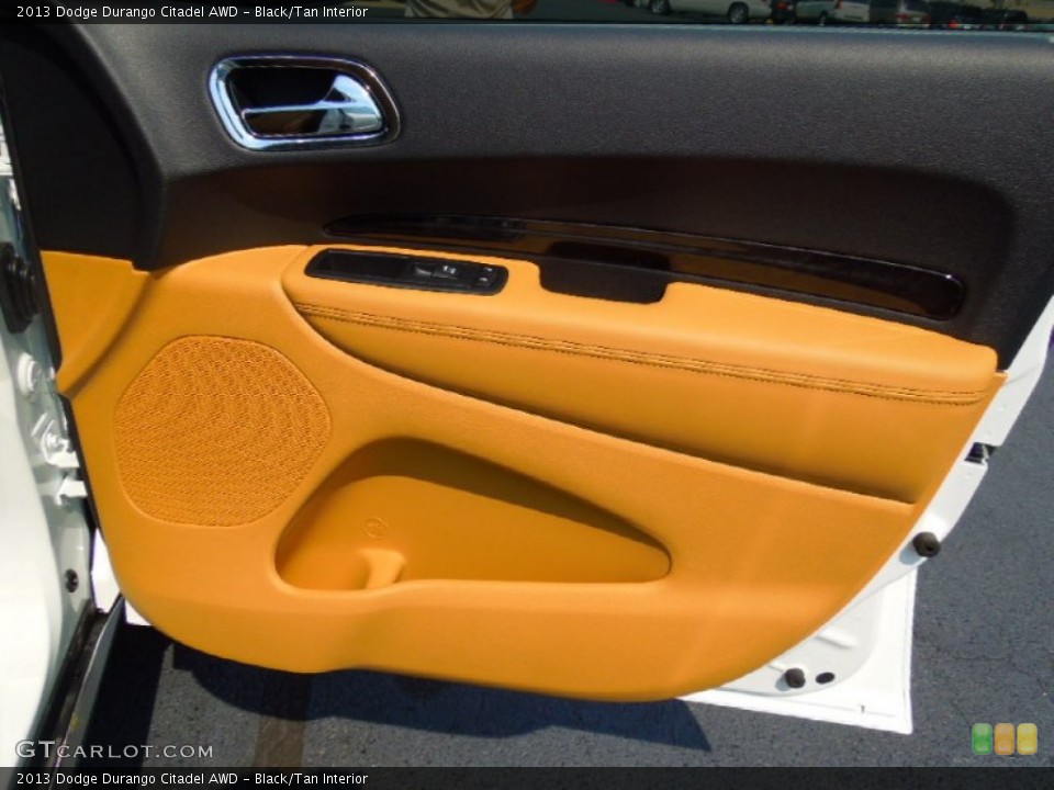 Black/Tan Interior Door Panel for the 2013 Dodge Durango Citadel AWD #71332602