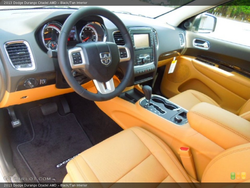 Black/Tan Interior Prime Interior for the 2013 Dodge Durango Citadel AWD #71332623