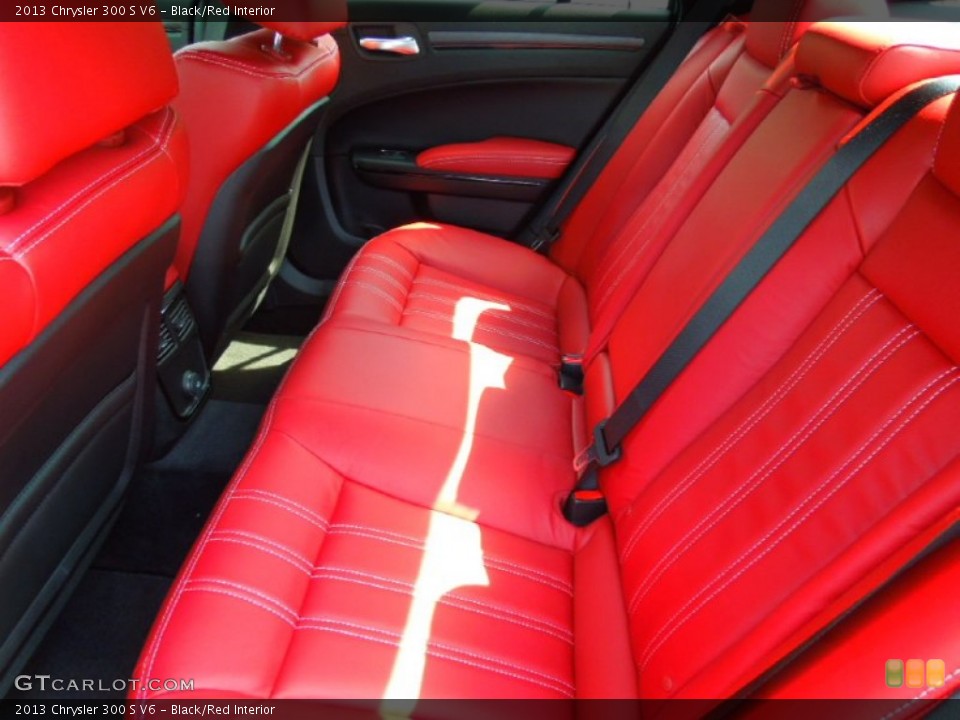 Black/Red Interior Rear Seat for the 2013 Chrysler 300 S V6 #71332872