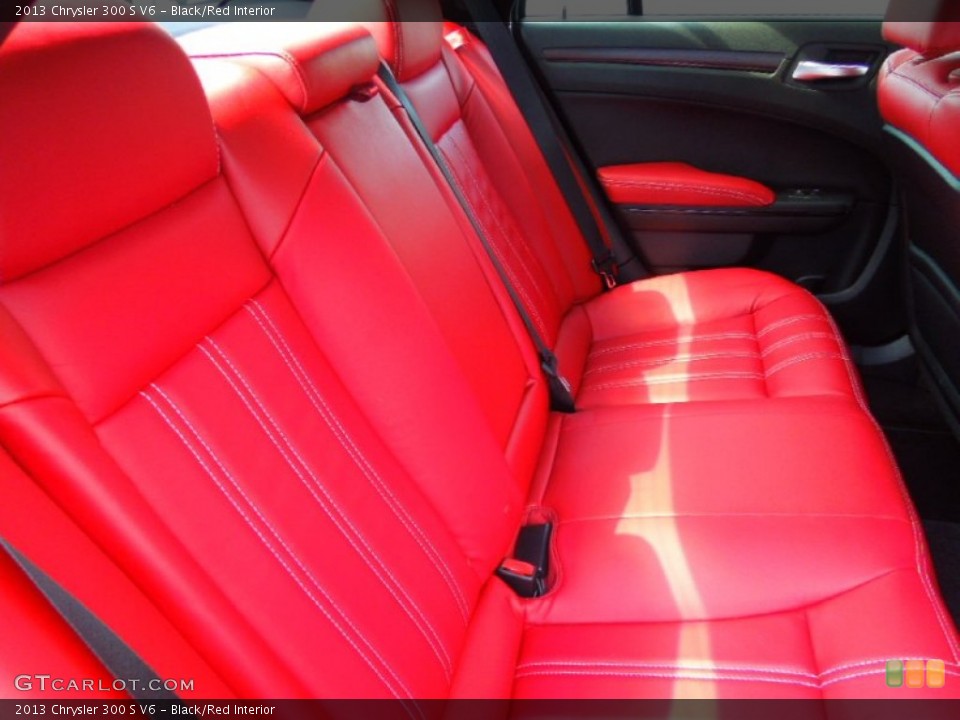 Black/Red Interior Rear Seat for the 2013 Chrysler 300 S V6 #71332896