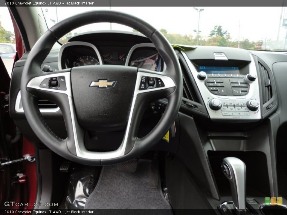 Jet Black Interior Steering Wheel for the 2010 Chevrolet Equinox LT AWD #71333443