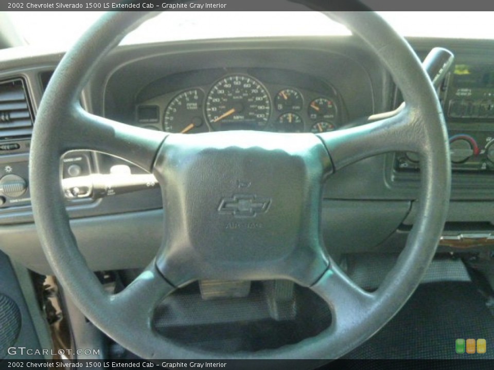 Graphite Gray Interior Steering Wheel for the 2002 Chevrolet Silverado 1500 LS Extended Cab #71333571