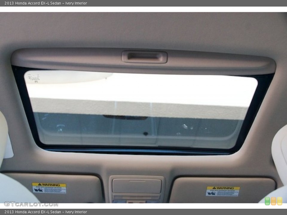 Ivory Interior Sunroof for the 2013 Honda Accord EX-L Sedan #71334675