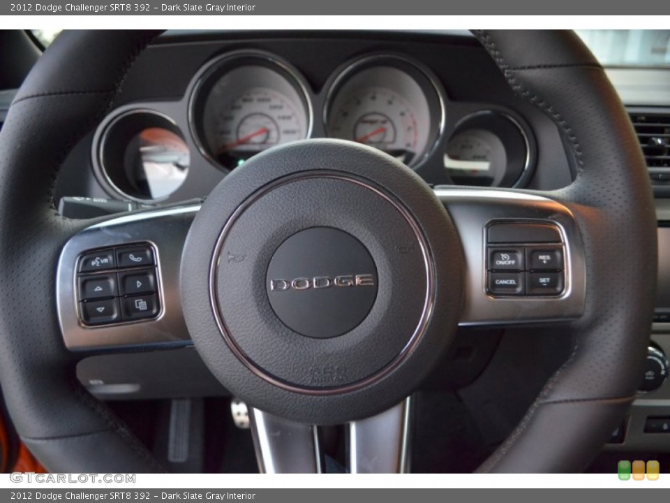Dark Slate Gray Interior Steering Wheel for the 2012 Dodge Challenger SRT8 392 #71335966