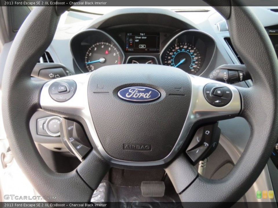 Charcoal Black Interior Steering Wheel for the 2013 Ford Escape SE 2.0L EcoBoost #71338043