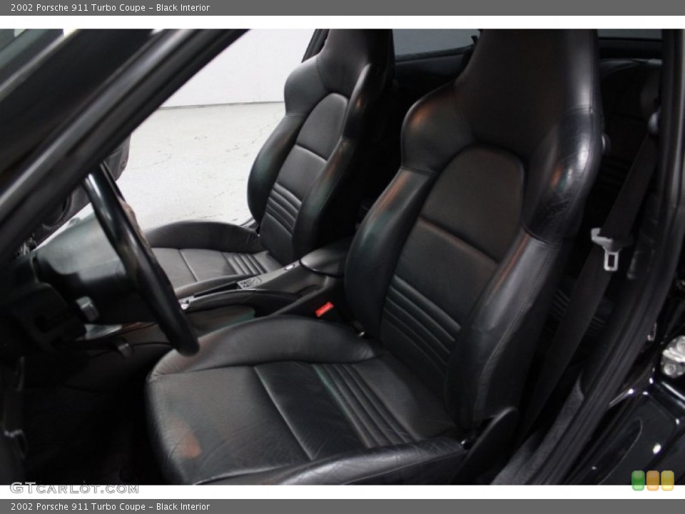 Black Interior Front Seat for the 2002 Porsche 911 Turbo Coupe #71339033