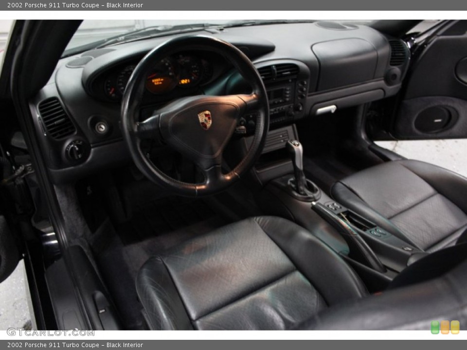 Black Interior Prime Interior for the 2002 Porsche 911 Turbo Coupe #71339051