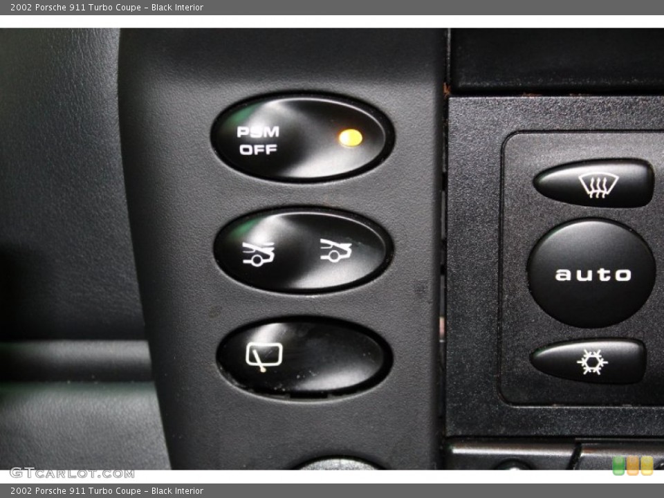 Black Interior Controls for the 2002 Porsche 911 Turbo Coupe #71339320