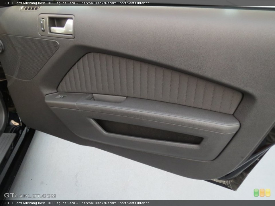Charcoal Black/Recaro Sport Seats Interior Door Panel for the 2013 Ford Mustang Boss 302 Laguna Seca #71339504