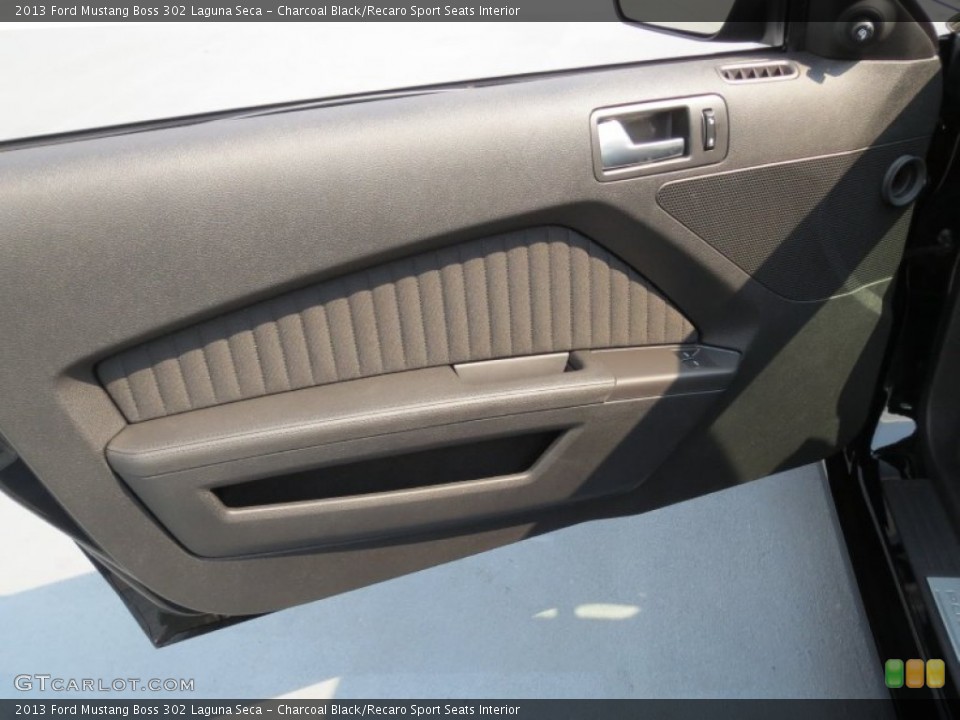Charcoal Black/Recaro Sport Seats Interior Door Panel for the 2013 Ford Mustang Boss 302 Laguna Seca #71339549