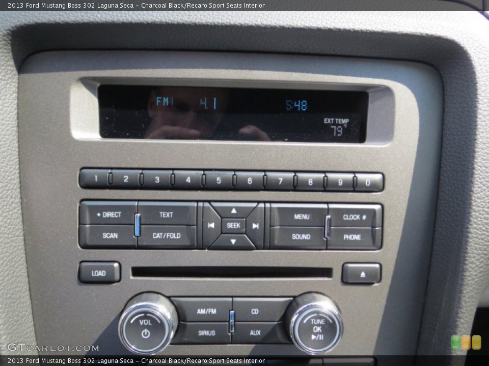 Charcoal Black/Recaro Sport Seats Interior Controls for the 2013 Ford Mustang Boss 302 Laguna Seca #71339587