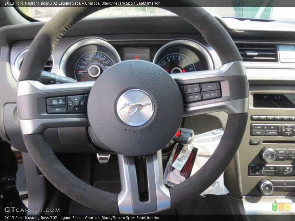 Charcoal Black/Recaro Sport Seats Interior Steering Wheel for the 2013 Ford Mustang Boss 302 Laguna Seca #71339615
