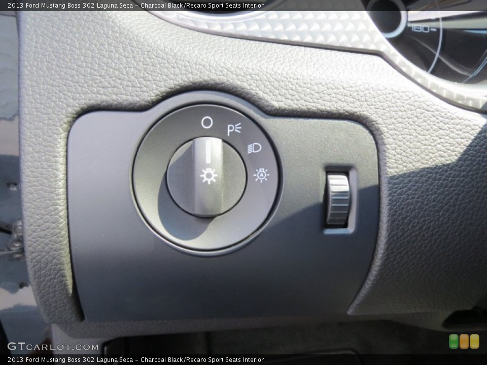 Charcoal Black/Recaro Sport Seats Interior Controls for the 2013 Ford Mustang Boss 302 Laguna Seca #71339636