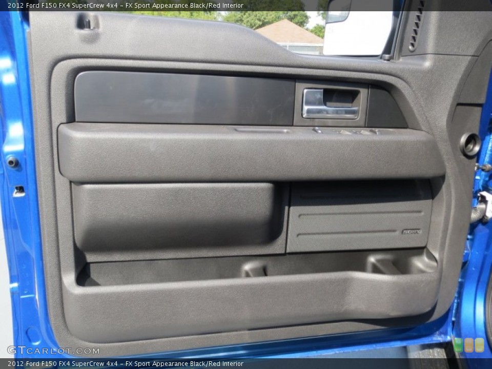 FX Sport Appearance Black/Red Interior Door Panel for the 2012 Ford F150 FX4 SuperCrew 4x4 #71340770
