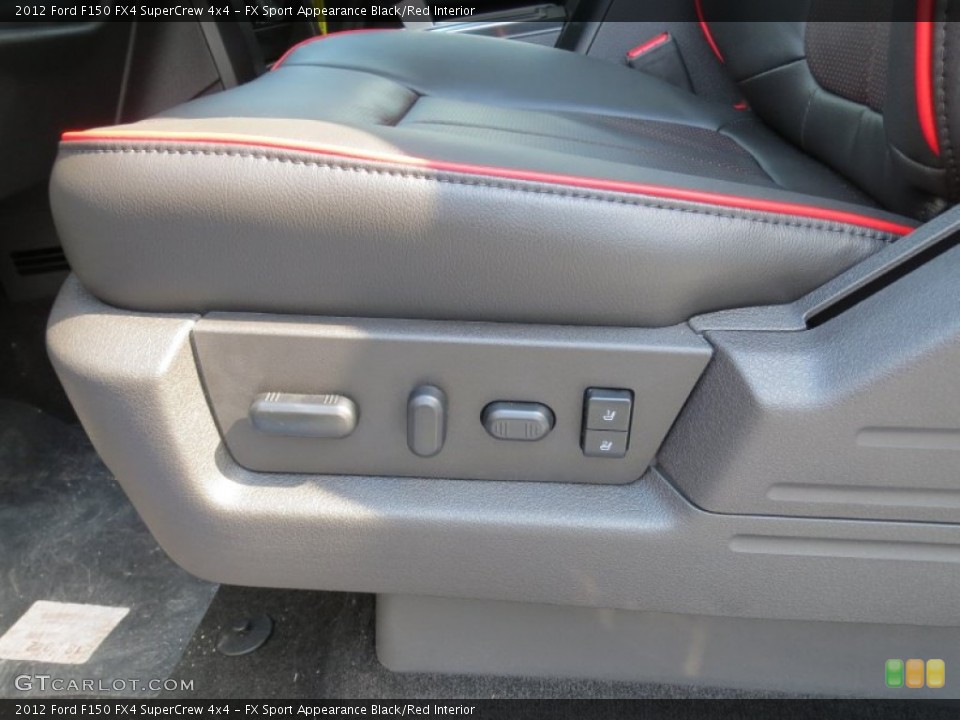 FX Sport Appearance Black/Red Interior Controls for the 2012 Ford F150 FX4 SuperCrew 4x4 #71340788