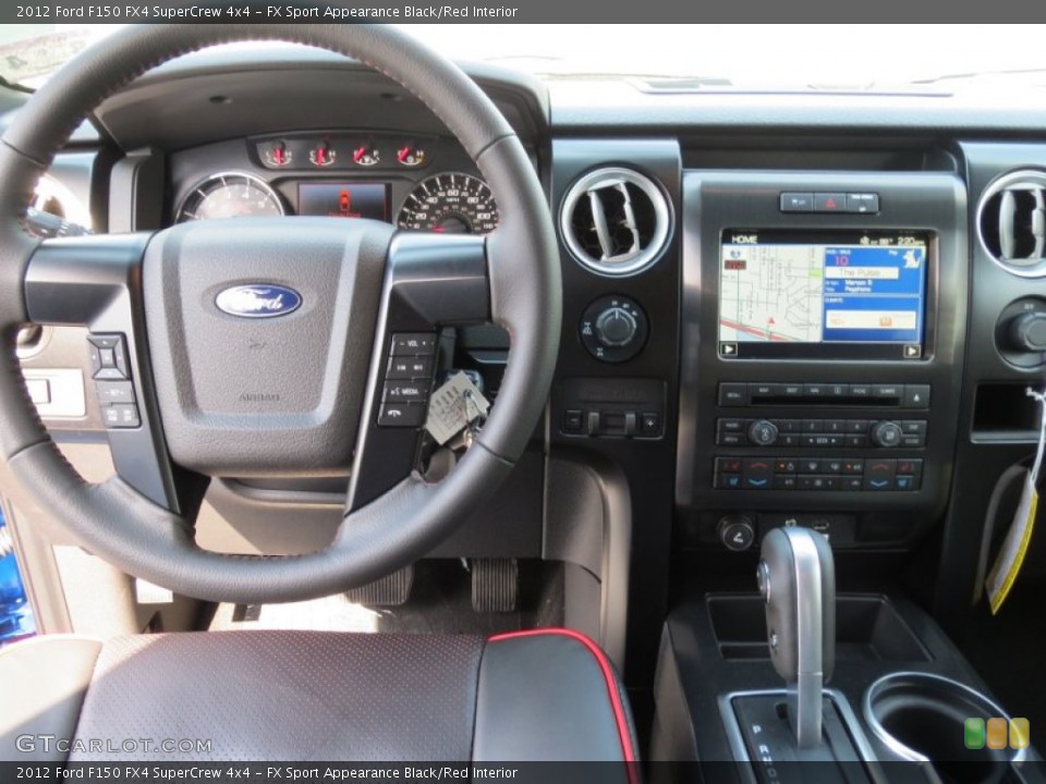 FX Sport Appearance Black/Red Interior Dashboard for the 2012 Ford F150 FX4 SuperCrew 4x4 #71340803