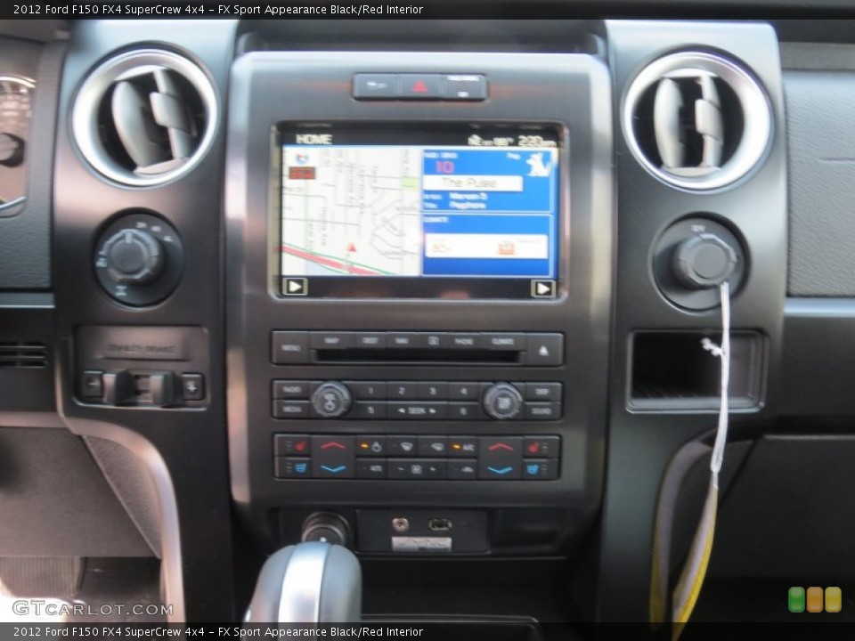 FX Sport Appearance Black/Red Interior Controls for the 2012 Ford F150 FX4 SuperCrew 4x4 #71340812