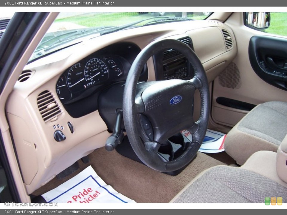 Medium Prairie Tan Interior Prime Interior for the 2001 Ford Ranger XLT SuperCab #71342387