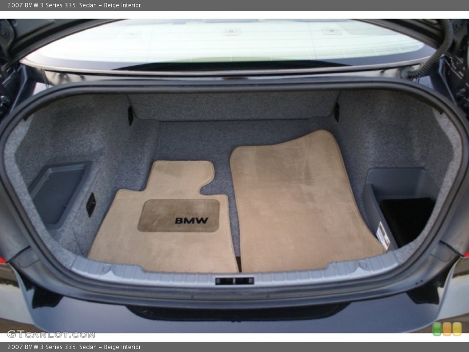 Beige Interior Trunk for the 2007 BMW 3 Series 335i Sedan #71342918