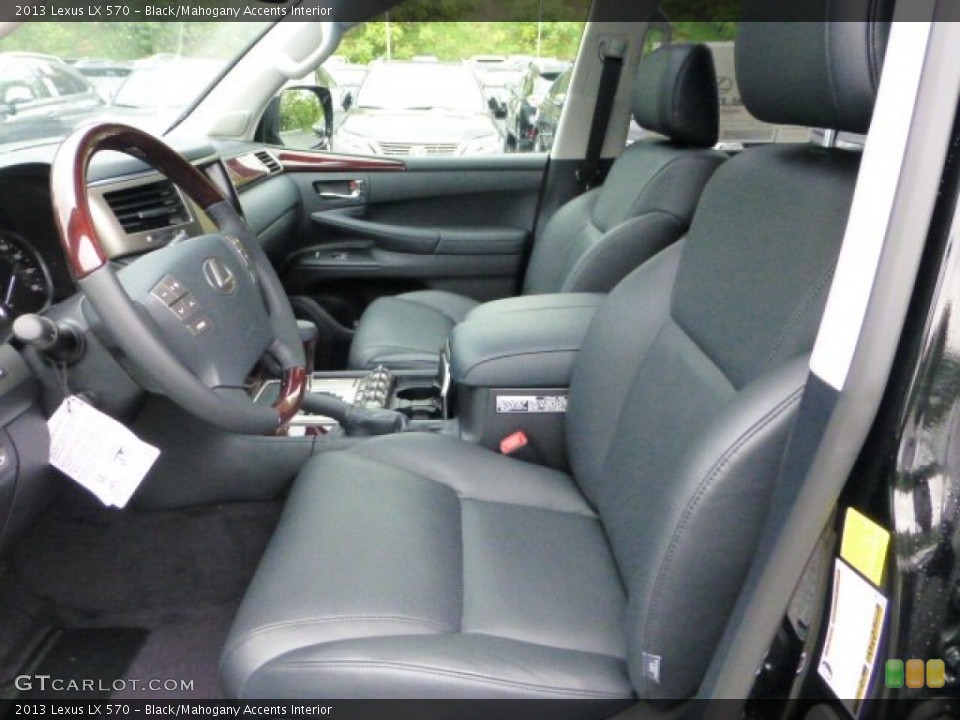 Black/Mahogany Accents 2013 Lexus LX Interiors