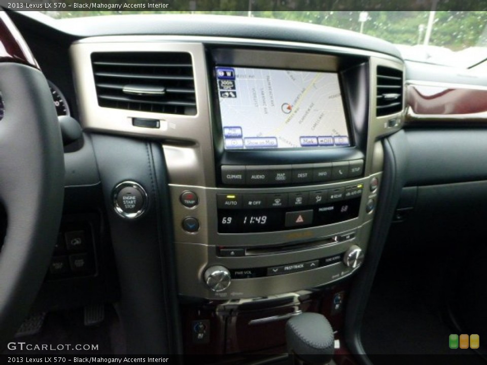 Black/Mahogany Accents Interior Controls for the 2013 Lexus LX 570 #71343587