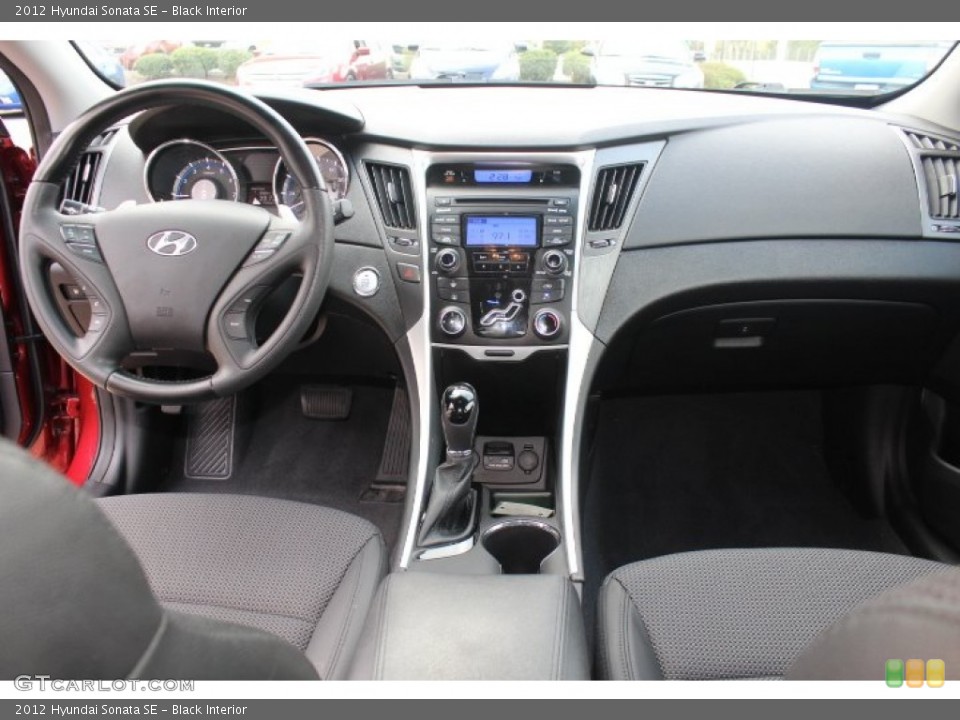 Black Interior Dashboard for the 2012 Hyundai Sonata SE #71344259