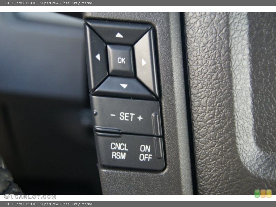 Steel Gray Interior Controls for the 2013 Ford F150 XLT SuperCrew #71350128