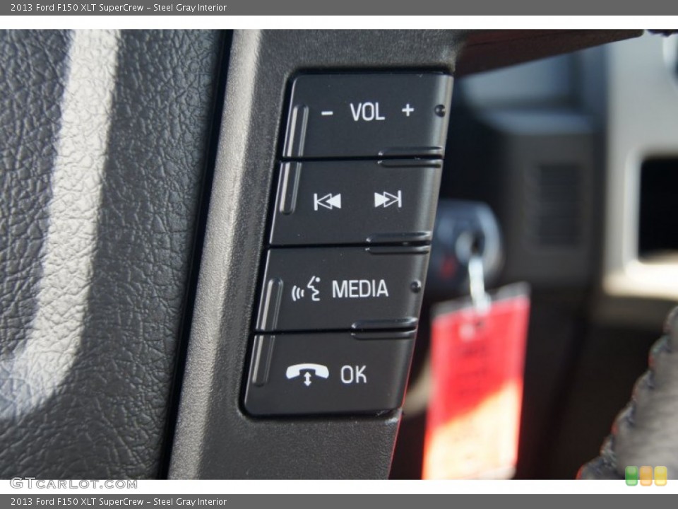 Steel Gray Interior Controls for the 2013 Ford F150 XLT SuperCrew #71350135