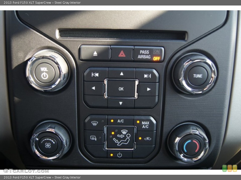 Steel Gray Interior Controls for the 2013 Ford F150 XLT SuperCrew #71350160