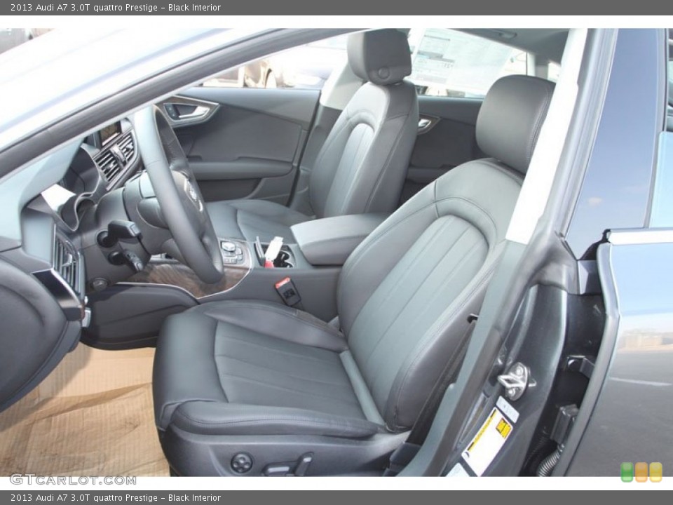 Black Interior Front Seat for the 2013 Audi A7 3.0T quattro Prestige #71353637