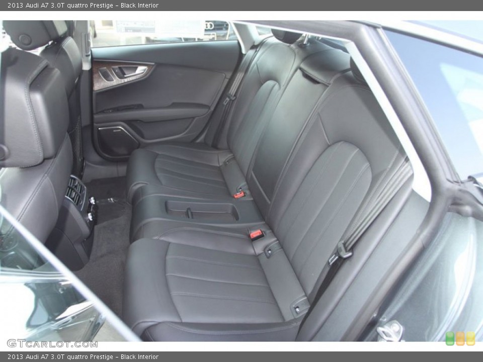 Black Interior Rear Seat for the 2013 Audi A7 3.0T quattro Prestige #71353646