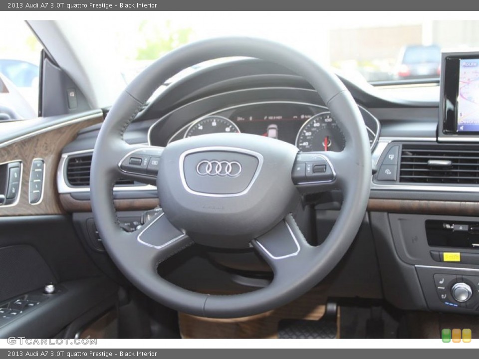 Black Interior Steering Wheel for the 2013 Audi A7 3.0T quattro Prestige #71353670