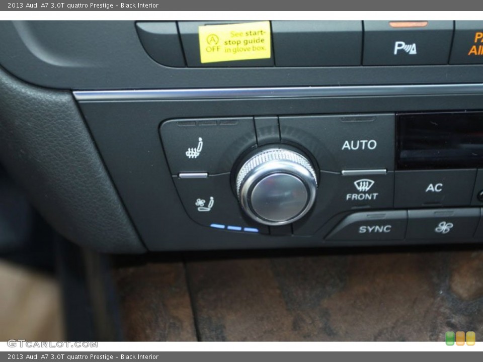 Black Interior Controls for the 2013 Audi A7 3.0T quattro Prestige #71353703